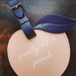 Draper James Peach Luggage Tag